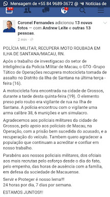 Mais uma ação Da GTO No Municipio De Macau !