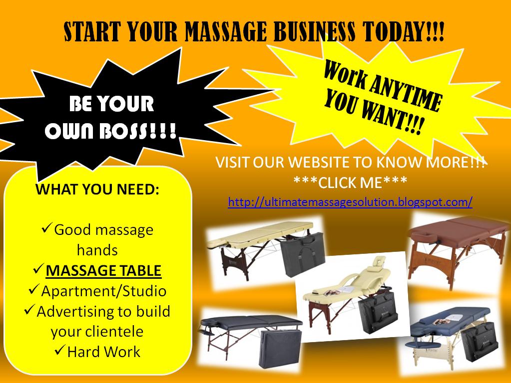 Start Your Own Massage Business Be Your Own Boss Ultimate Massage Solution