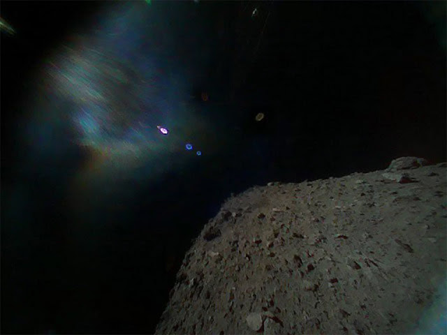 Asteroide Ryugu fotografado pela sonda Minerva II1b