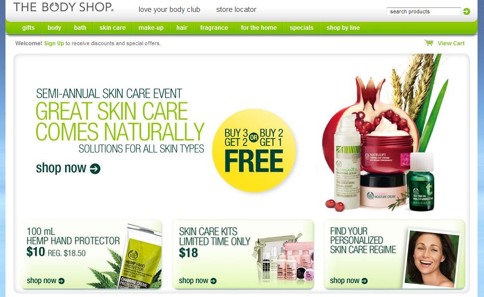 Free Birthday Gift at The Body Shop