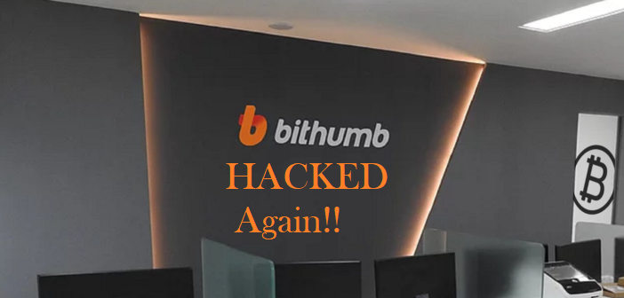 Bithumb Crypto Exchange Hacked Again, $31million Stolen