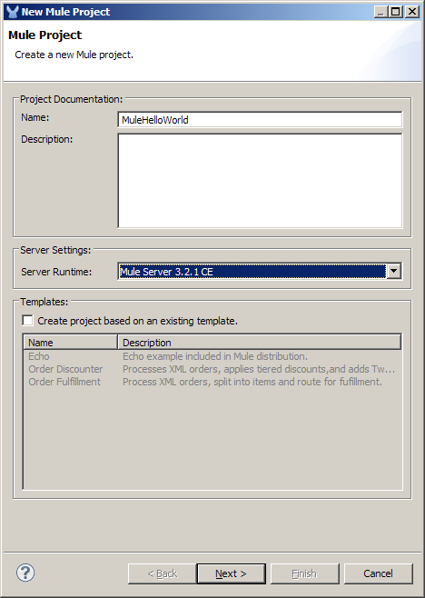 Youheng Hu's Technical Notes: Mule Studio Hello World ESB Application
