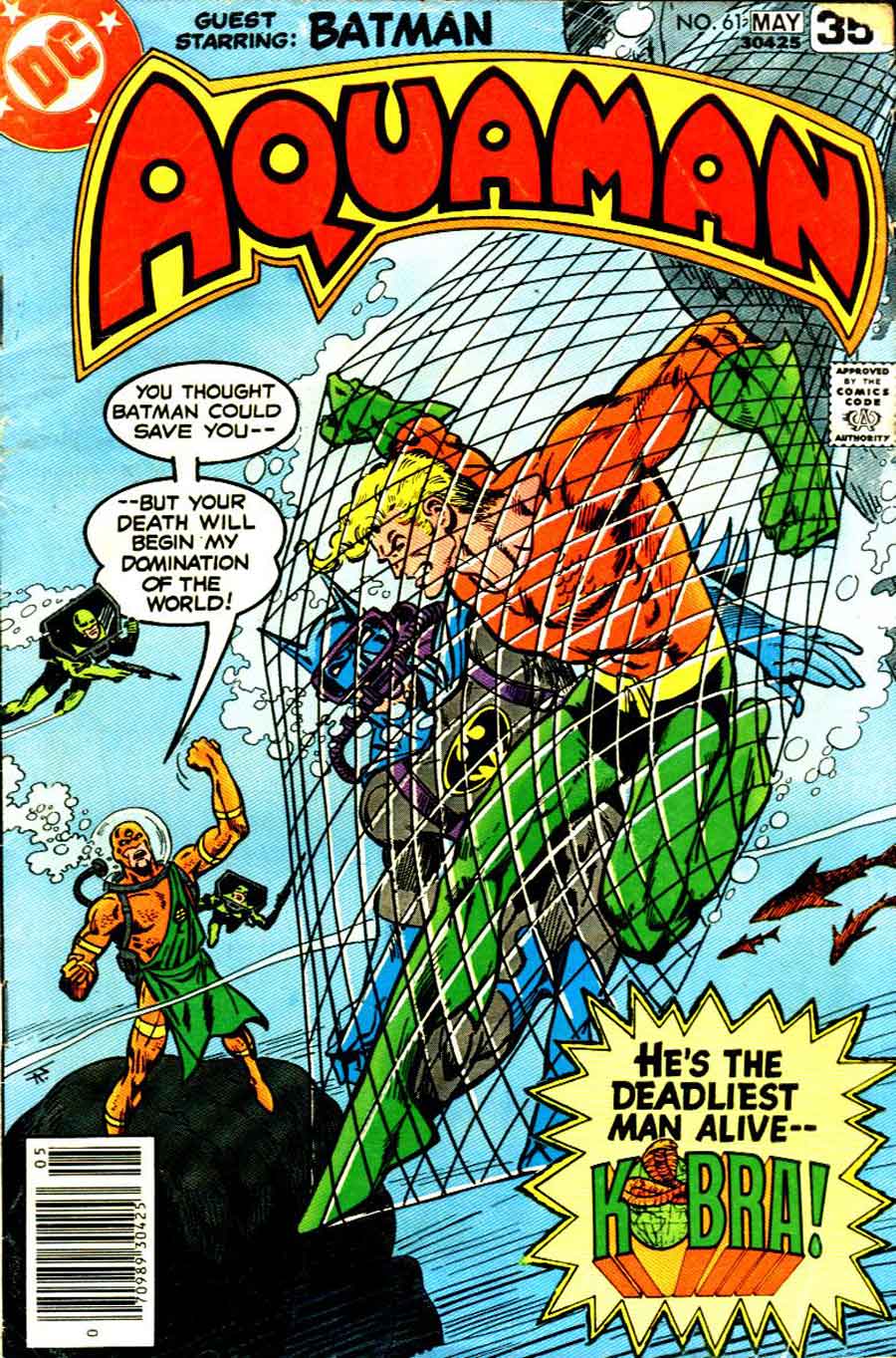 Aquaman v1 #61 dc 1970s bronze age comic book cover art