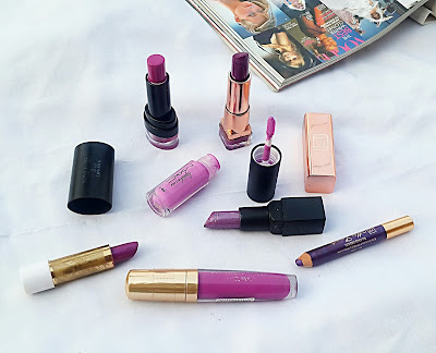 purple lipsticks