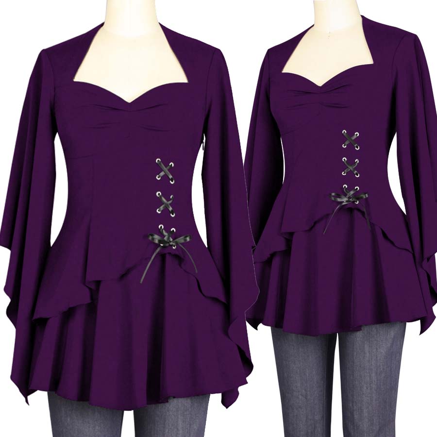BlueBerry Hill Fashions Plus Size Gothic Tops, skirts, Coats and