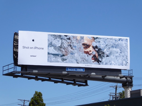 Shot on iPhone Miles G billboard Pico Boulevard Shot on iPhone Miles G billboard