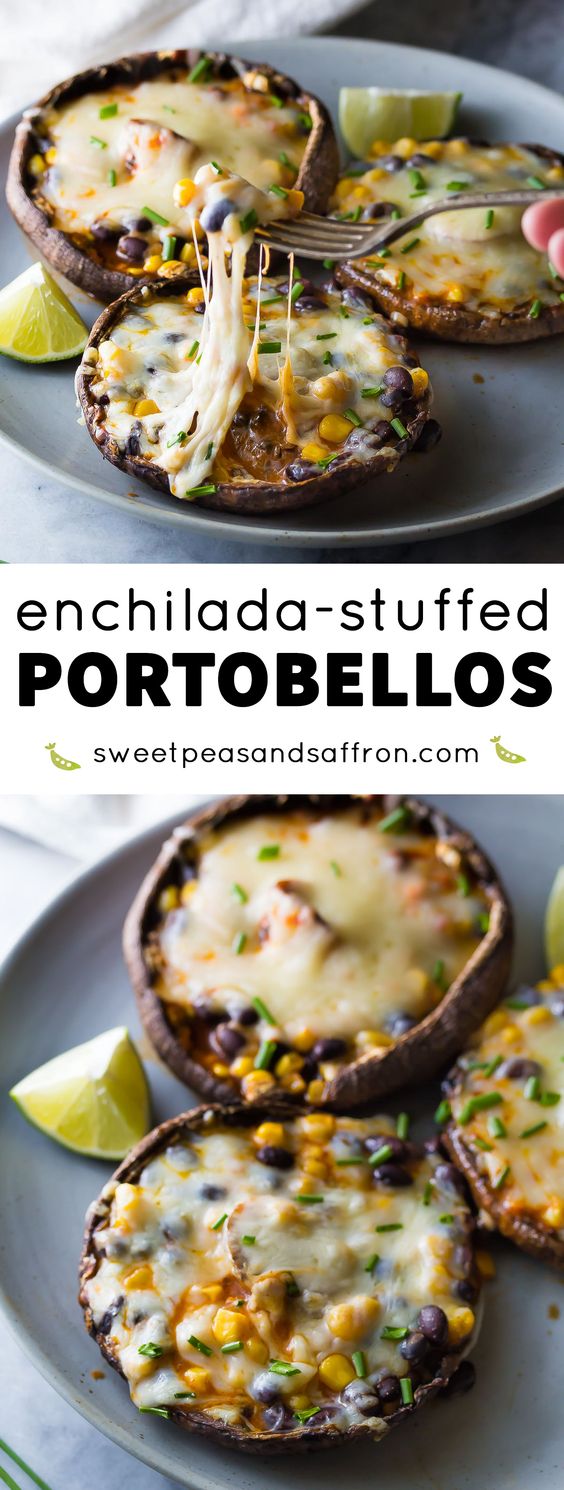 Enchilada Stuffed Grilled Portobello Mushrooms #enchilada #stuffed #grilled #portobello #mushroom #veggies #veganrecipes #vegetarian #vegetarianrecipes Enchilada Stuffed Grilled Portobello Mushrooms #enchilada #stuffed #grilled #portobello #mushroom #veggies #veganrecipes #vegetarian #vegetarianrecipes