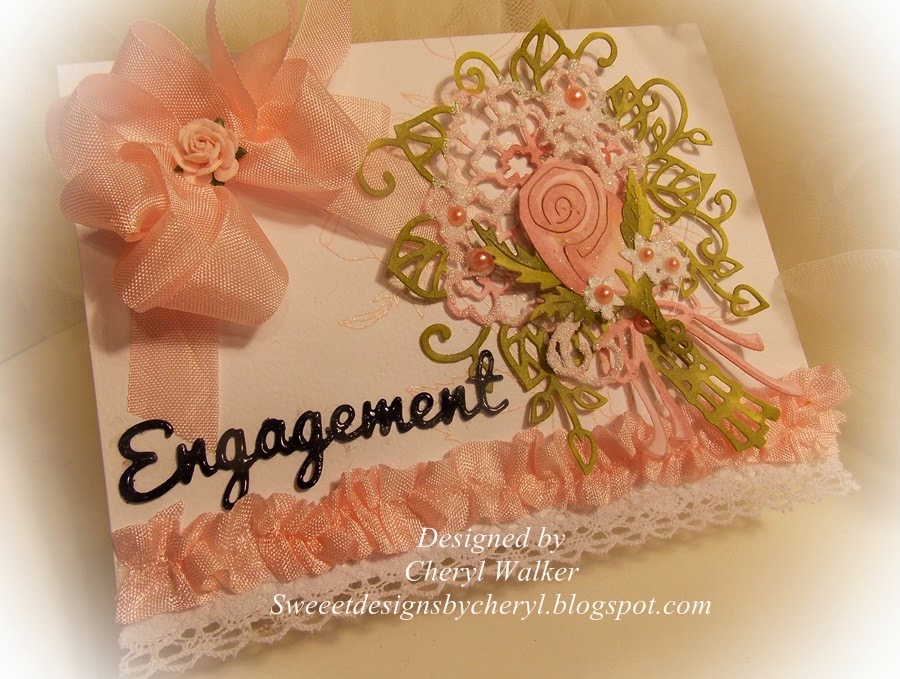 Really Reasonable Ribbon Blog Simple Shabby Chic Engagement Card