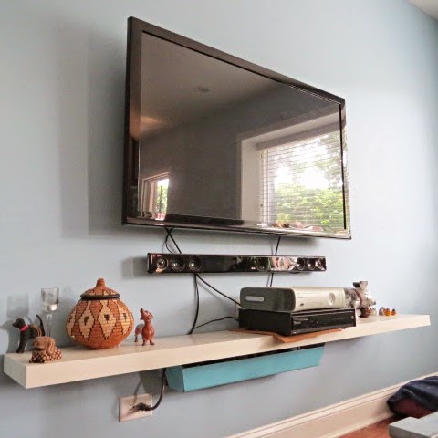 How To Hide Your Television And Cable Wires An Easy Diy Flipping The Flip - Wall Mount Tv And Soundbar Hide Wires