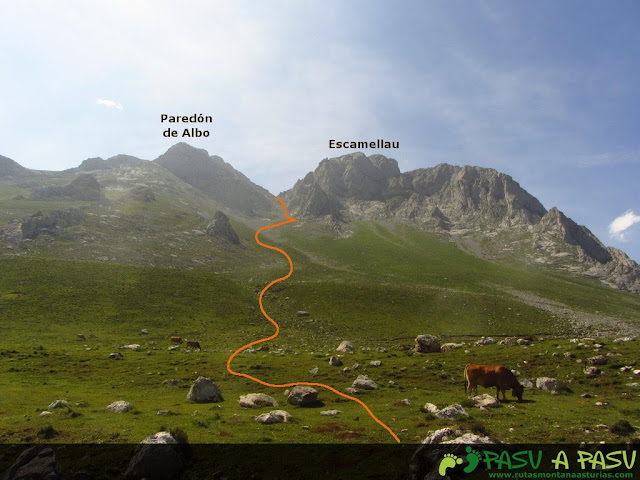 Vista de la Canal SE del Escamellau