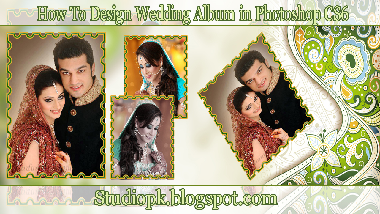How To Design Wedding Album in Photoshop CS6 Tutorial - StudioPk