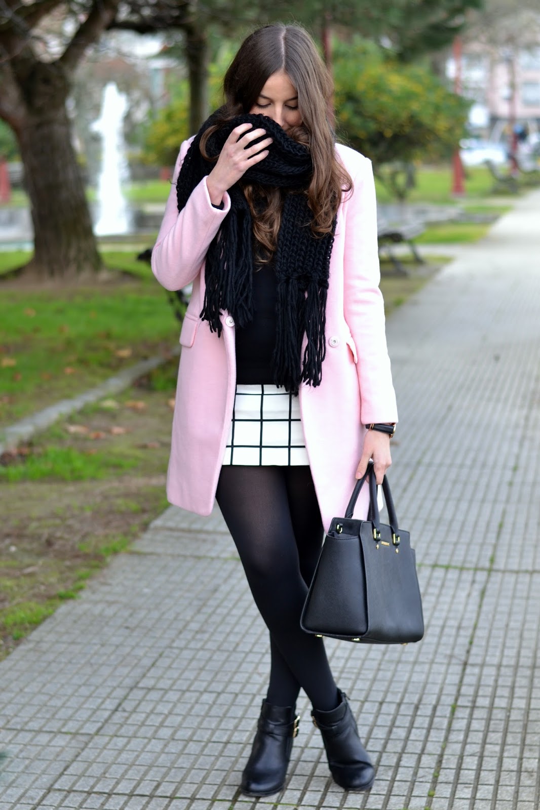 pink coat choies