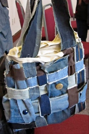SLIKstitches: Woven Denim Bags
