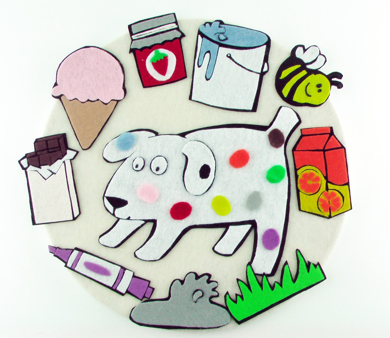 Flannel Board Fun Dog s Colorful Day
