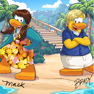 Club Penguin McKenzie and Brady Giveaway Background