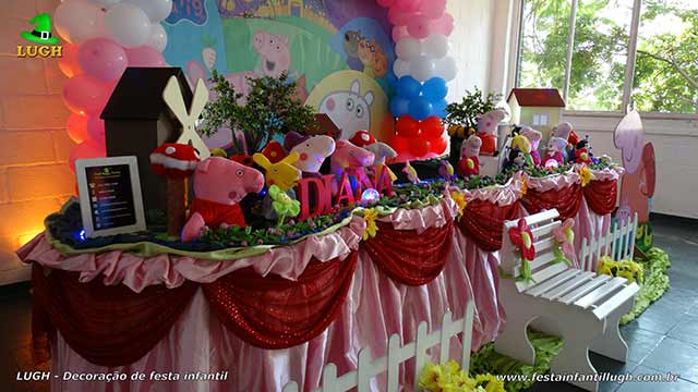 Decoração de festa tema Peppa Pig Decoração de festa tema Peppa Pig