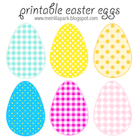 printable easter egg garland