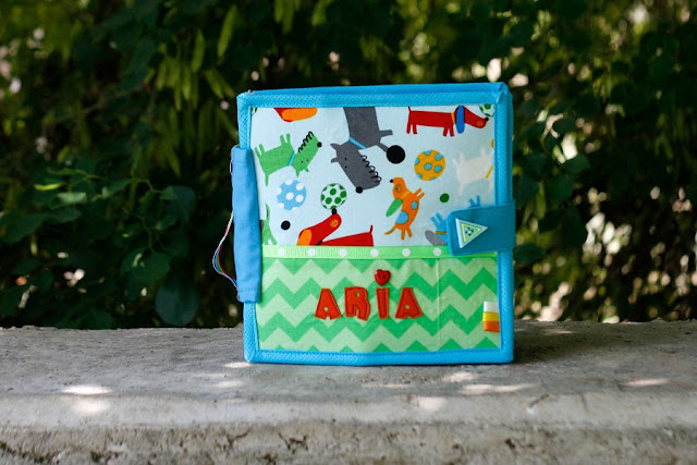 Quiet book for Aria, handmade by TomToy, unique gift for children, travel toy