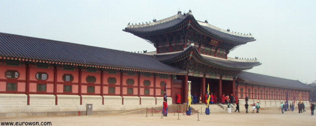 Palacio Gyeongbokgung de Seúl, en Corea del Sur