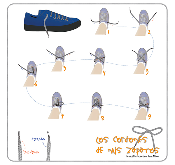 El rincón infantil ¿Aprendemos a atarnos los cordones?