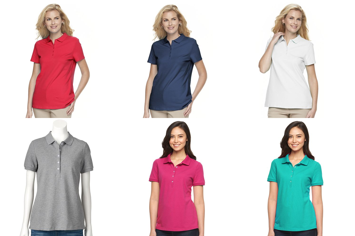 womens polo shirts kohls
