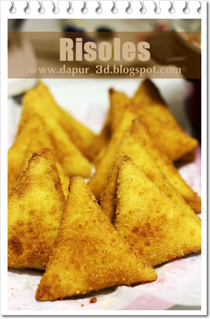 Dapur 3D Step by Step cara membuat Risoles bentuk Segitiga