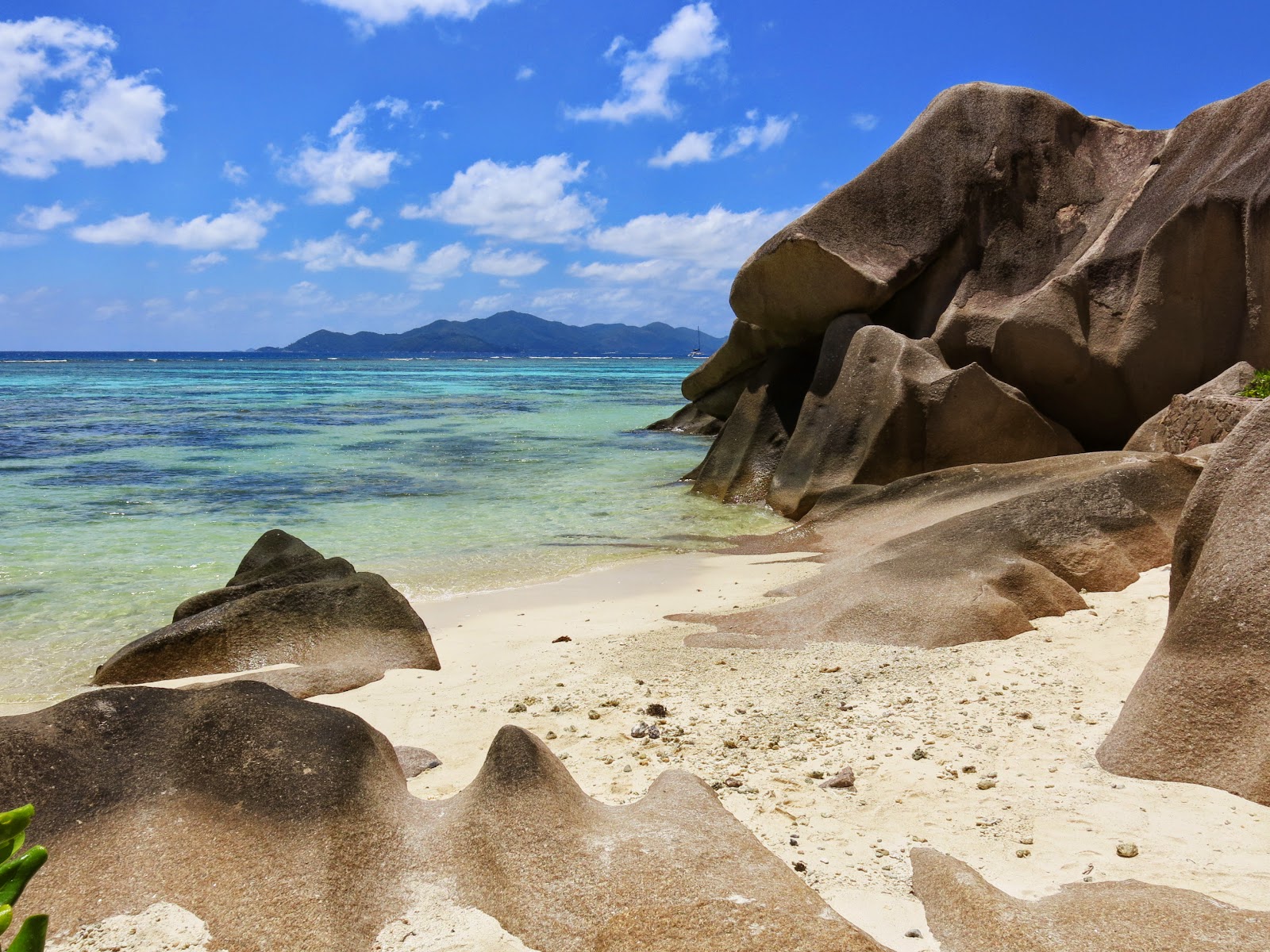 Stranden Anse Source d´Argent på Seychellerna