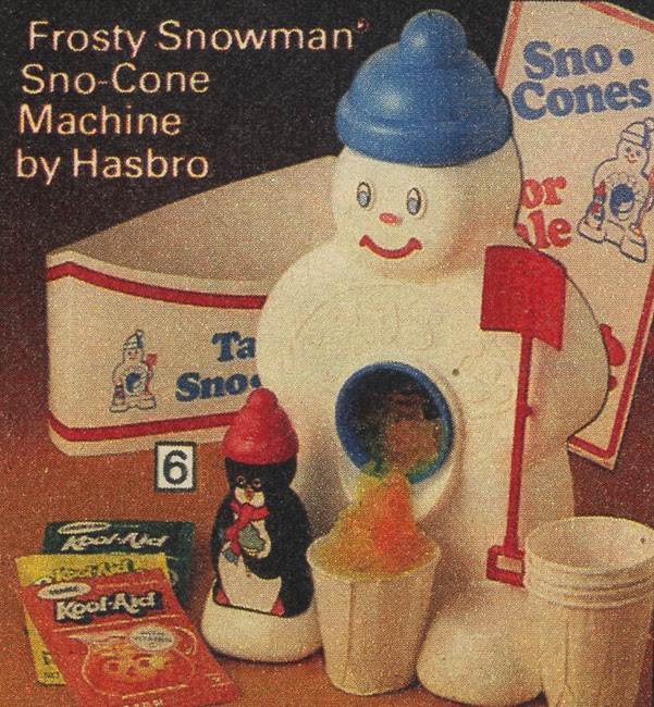 Neato Coolville FROSTY SNOMAN SNOCONE MACHINE A TOY FROM MY
