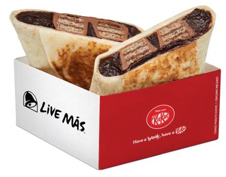 Taco Bell lança sobremesa feita com chocolate KITKAT® Taco Bell lança sobremesa feita com chocolate KITKAT®