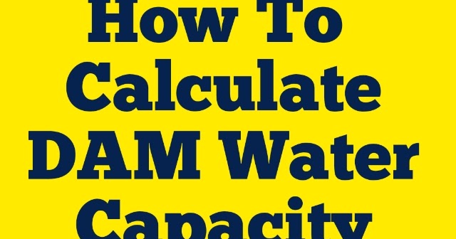 
Do You know How to Calculate Dam Water Capacity in Real Time? | Mettur Diary 
