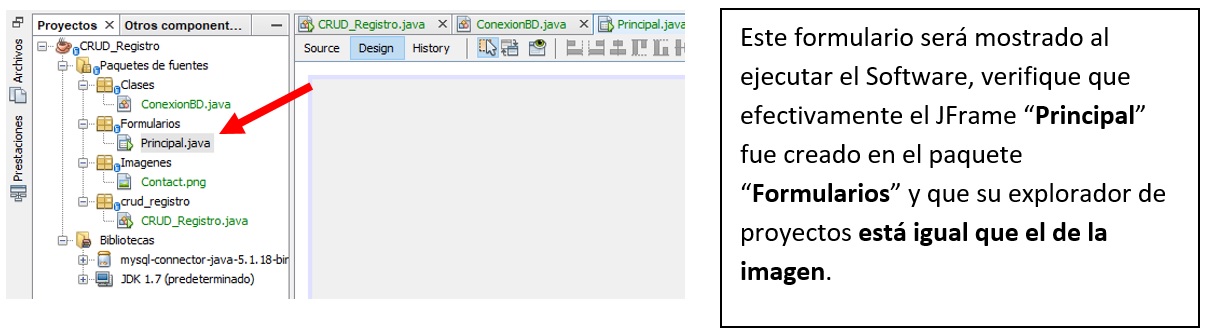 CRUD en Java Crear la interfaz del Software