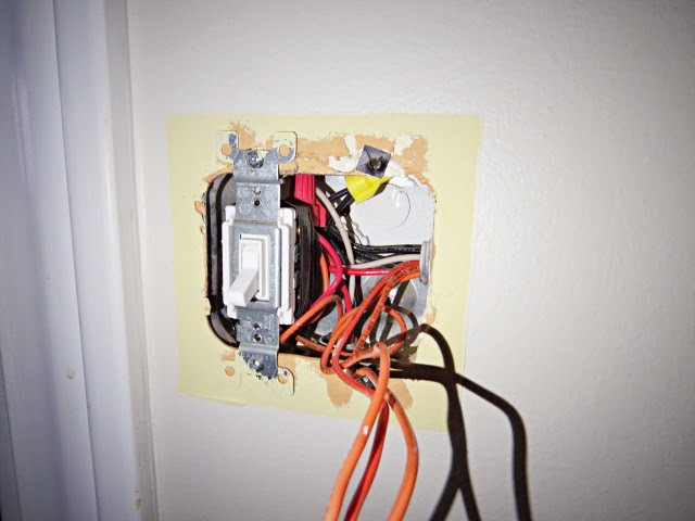 wiring mess inside electrical box