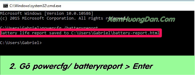 Hướng dẫn kiểm tra độ chai của pin laptop Huong dan kiem tra do chai cua pin laptop