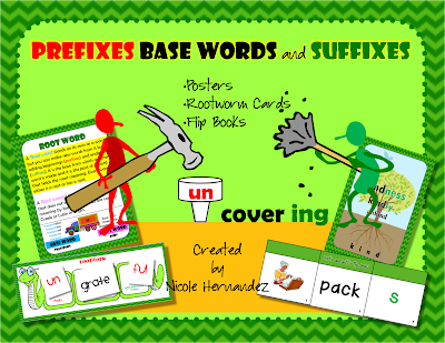 http://www.teacherspayteachers.com/Product/Prefixes-Base-Words-and-Suffixes-Resource-Pack-Flip-Books-and-More-1022492