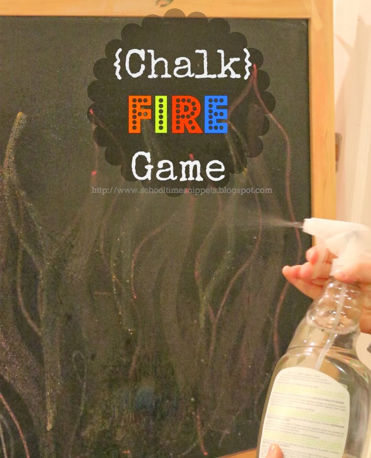 Fine Motor Chalk Fire Game School Time Snippets