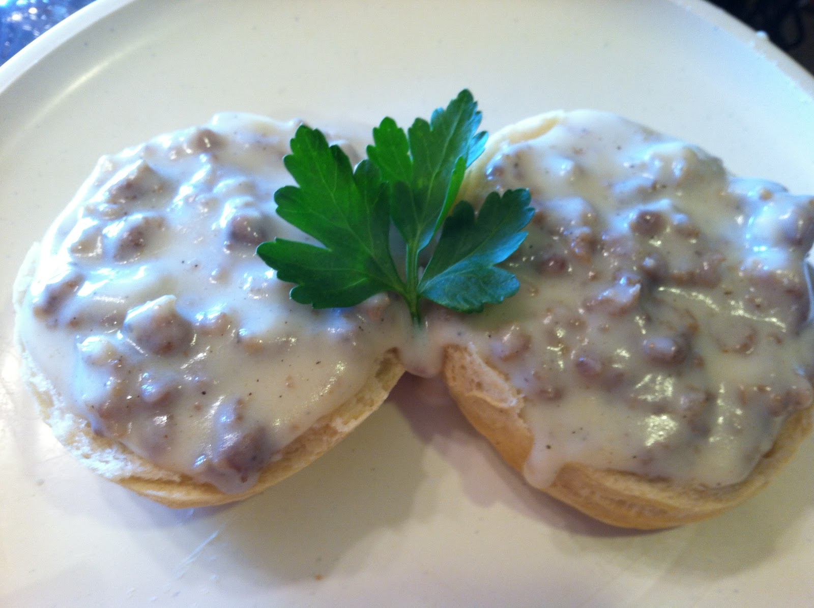 Aunt B's Favorites Biscuits and Gravy