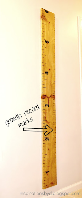 Inspirations by D: Oversized Ruler Growth Chart