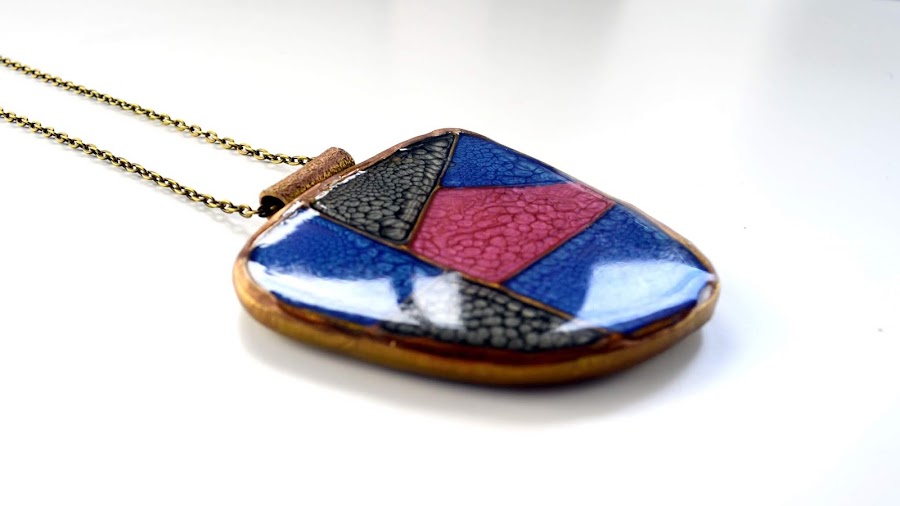 faux cloisonne polymer clay