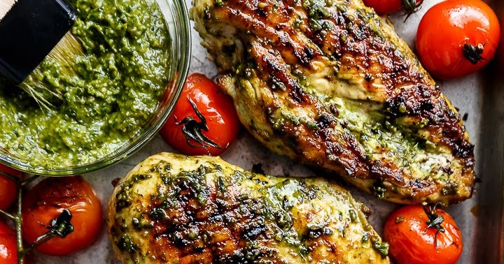 #Recipe : 2 Ingredient Pesto Chicken
