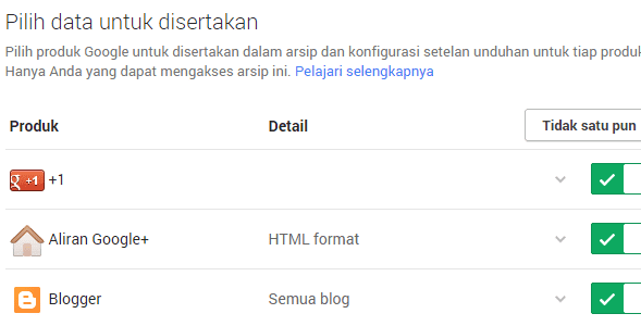 Cara Backup Blog Blogspot Milik Anda dengan Google Takeout Cara Backup Blog Blogspot Milik Anda dengan Google Takeout