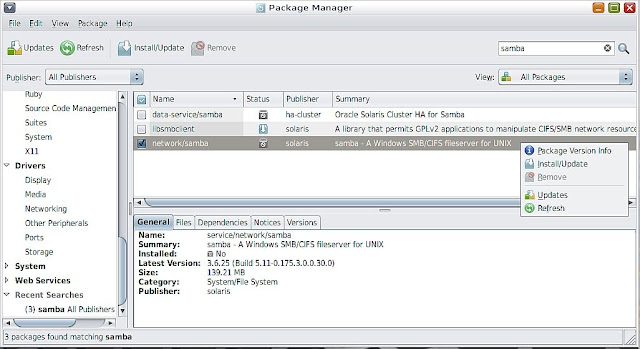 Supratim Sanyal's Blog: Solaris 11 Samba SMB/CIFS File Server Package Supratim Sanyal's Blog: Solaris 11 Samba SMB/CIFS File Server Package