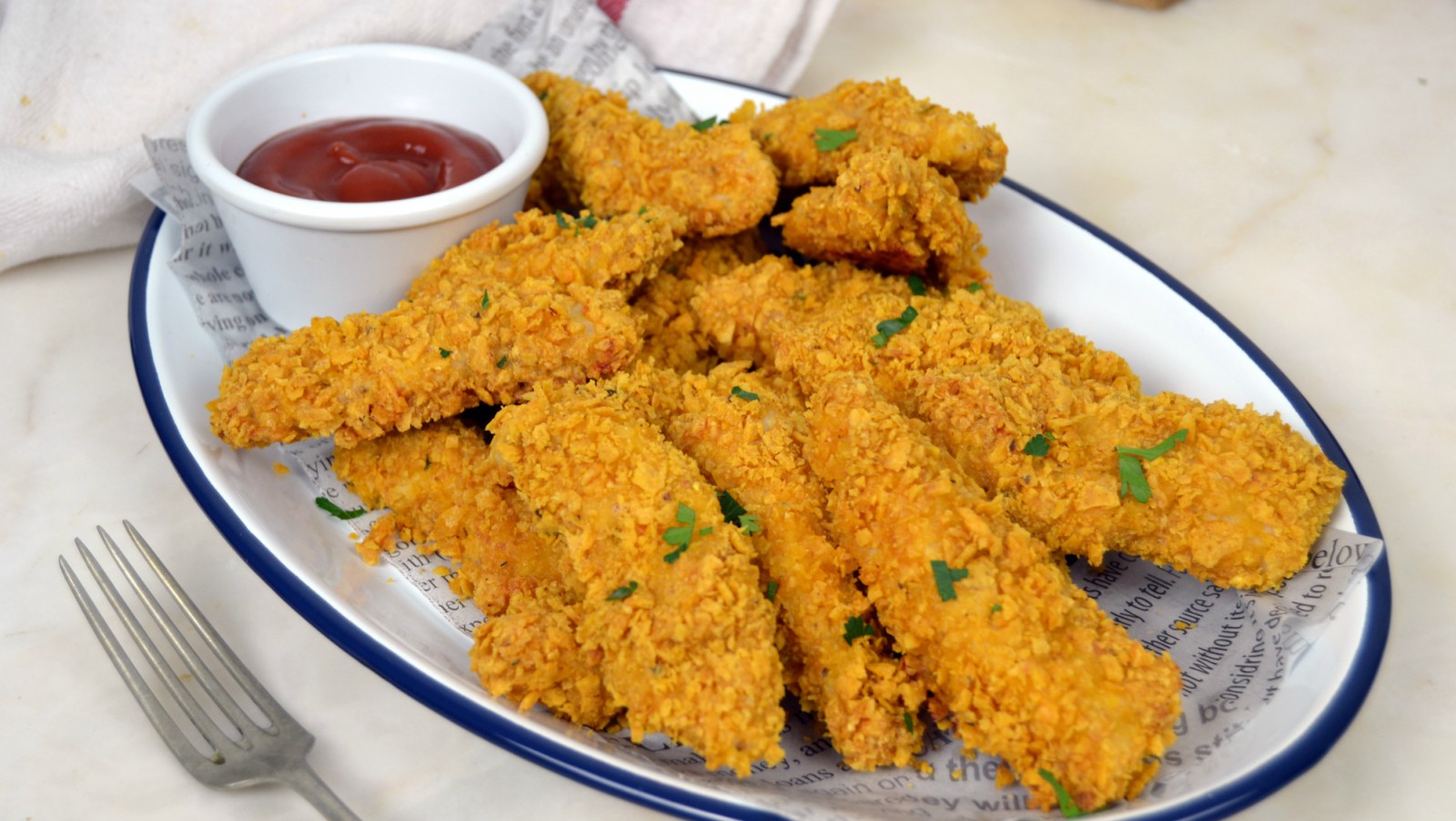 Pollo rebozado al horno con Doritos Cuuking! Recetas de cocina