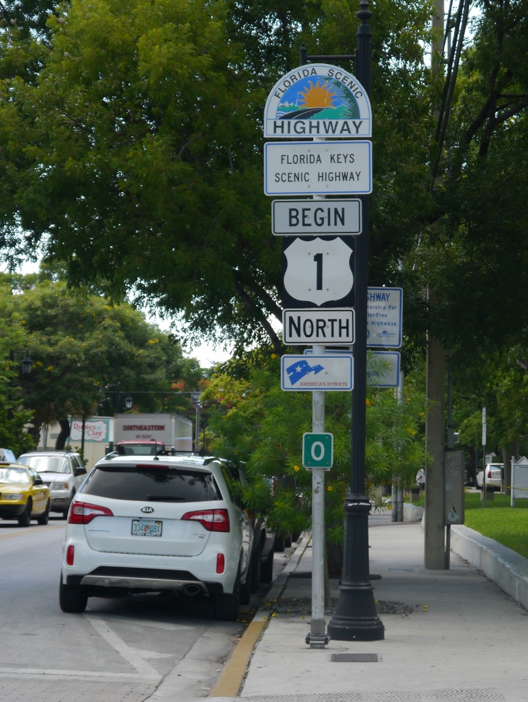Highway 1 Begin Key West Florida
