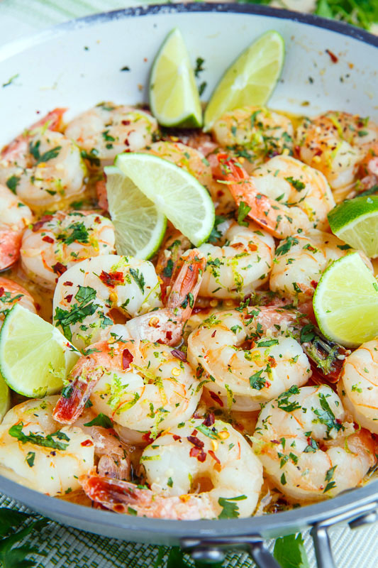 Cilantro Lime Shrimp Scampi with Zucchini Noodles Cilantro Lime Shrimp Scampi with Zucchini Noodles