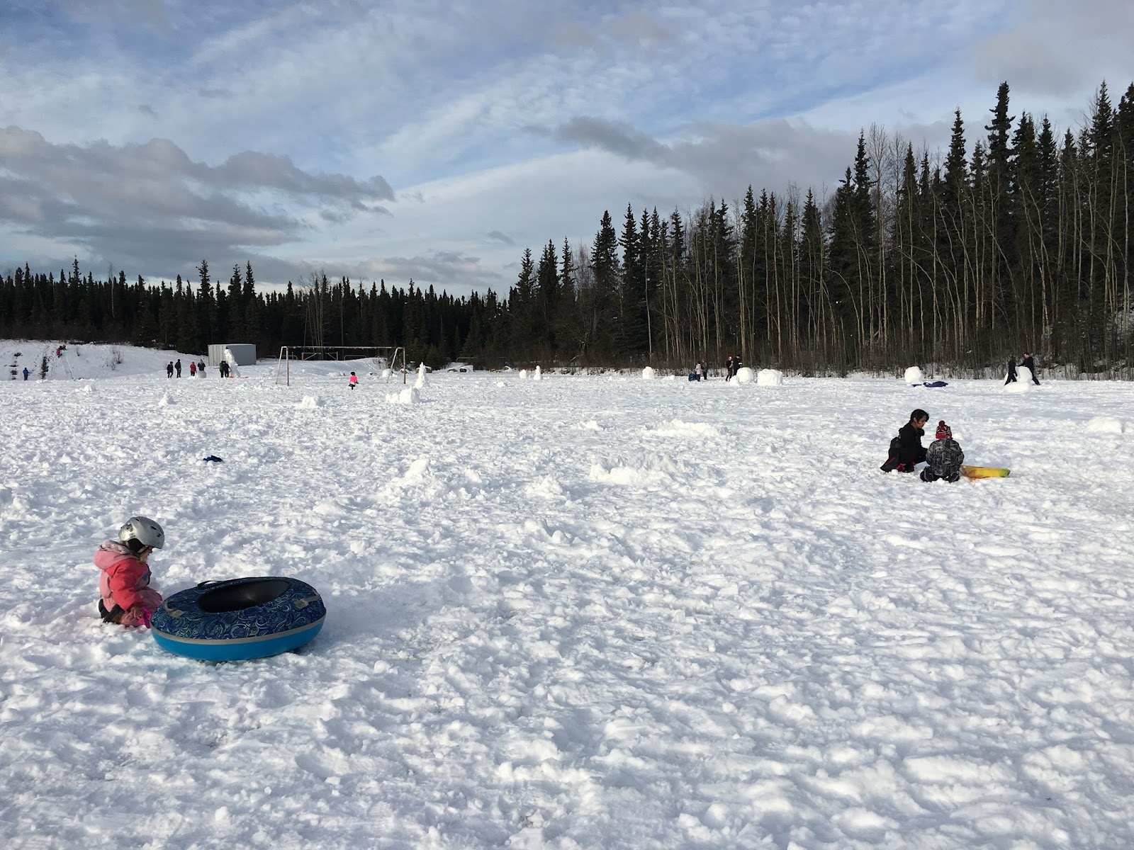 Angels in Alaska Sledding at Service