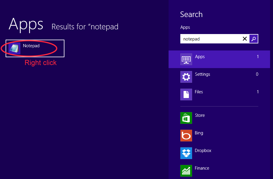 Cara Menjalankan Notepad Run as Administrator di Windows 8 Hanya