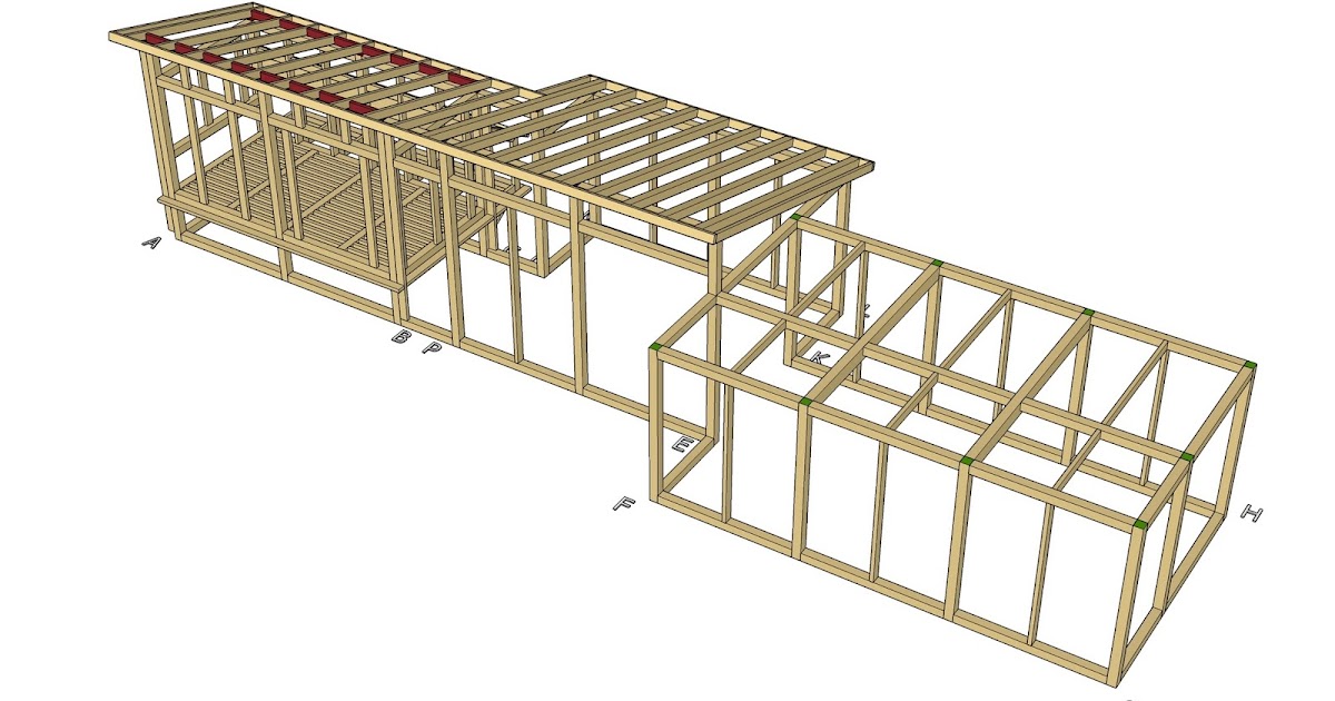 Hens Plans: 6 x 8 chicken coop plans