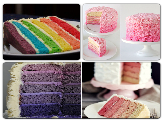 como fazer bolo arco-íris para festas