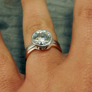 moissanite wedding rings