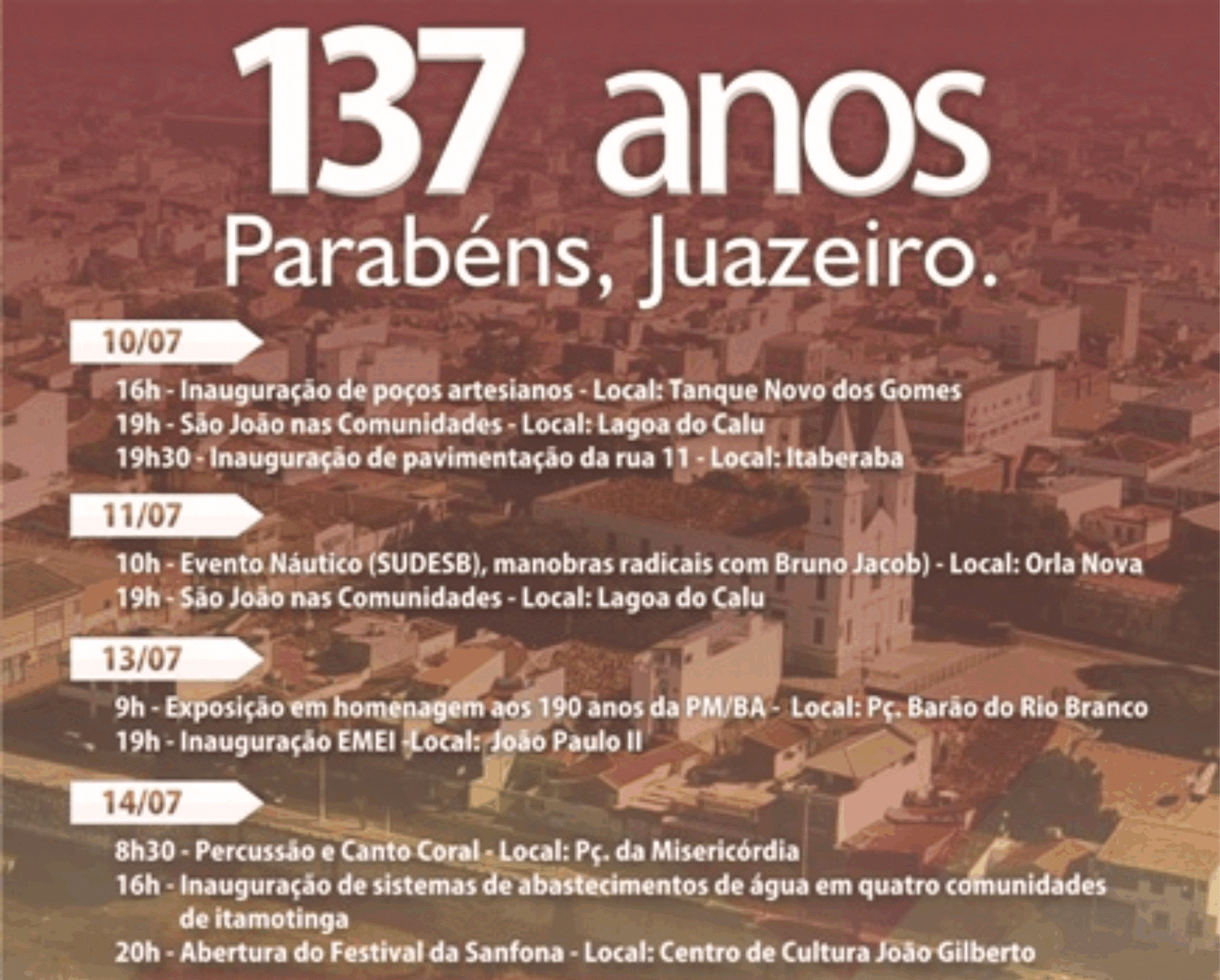 Escola de Formação Programação de Aniversário Juazeiro da Bahia Escola de Formação Programação de Aniversário Juazeiro da Bahia